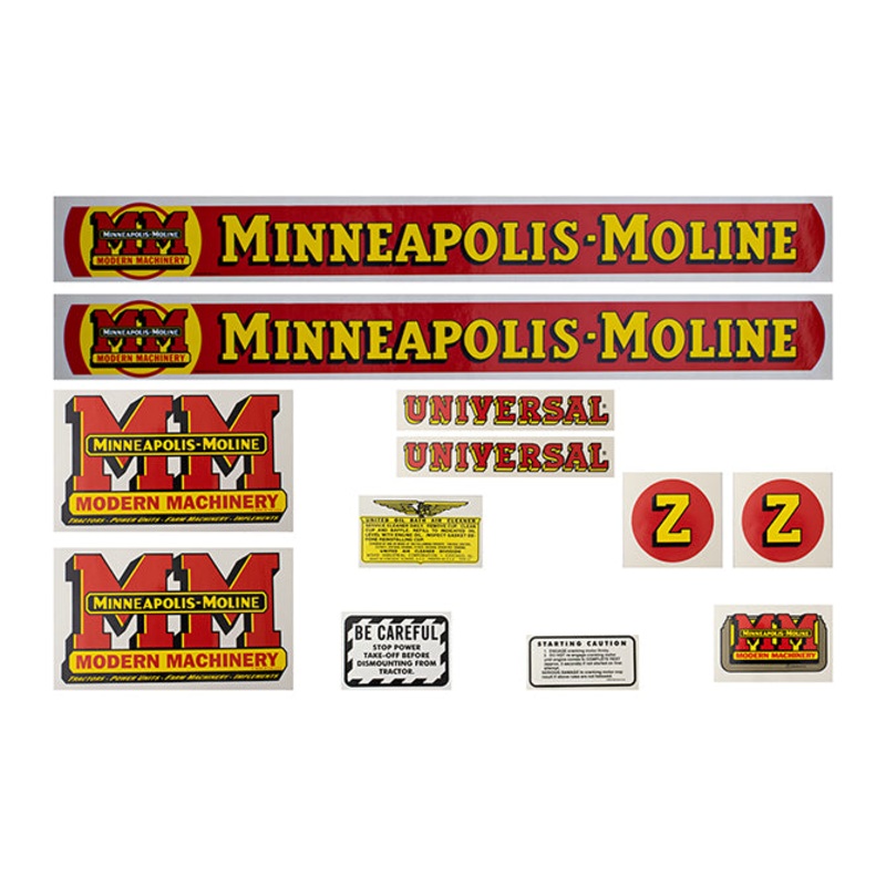 Decal Set for Minneapolis Moline Z