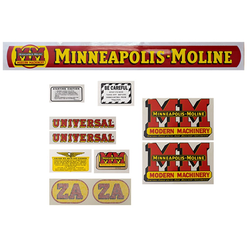 Decal Set for Minneapolis Moline ZA