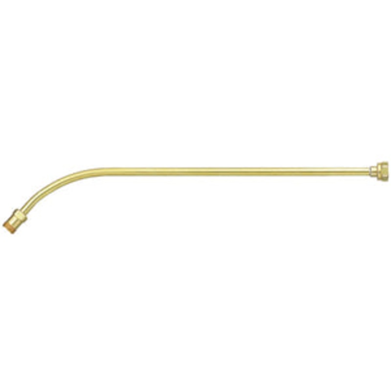 TEEJET 18 INCH CURVED BRASS WAND EXTENSION – FIXED BODY