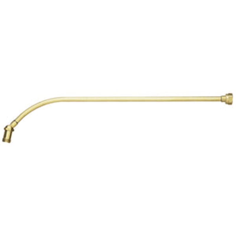 TEEJET 36 INCH CURVED BRASS WAND EXTENSION – SWIVEL BODY