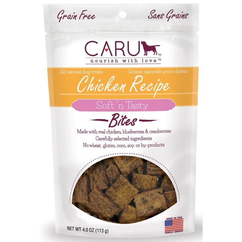 Caru Natural Grain Free Chicken Recipe Bites for Dogs