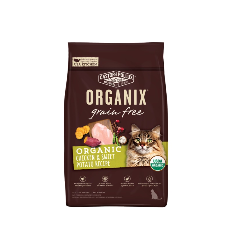 Castor and Pollux Organix Grain Free Chicken and Sweet Potato Dry Cat Food