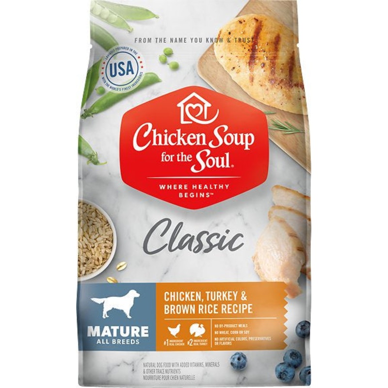 Chicken Soup For The Soul Mature Recipe with Chicken, Turkey & Brown Rice Dry Dog Food