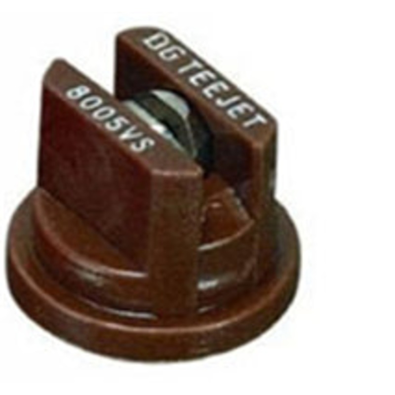 DRIFTGUARD TIP – POLY / STAINLESS   110 DEGREE / 5 ORFICE   BROWN