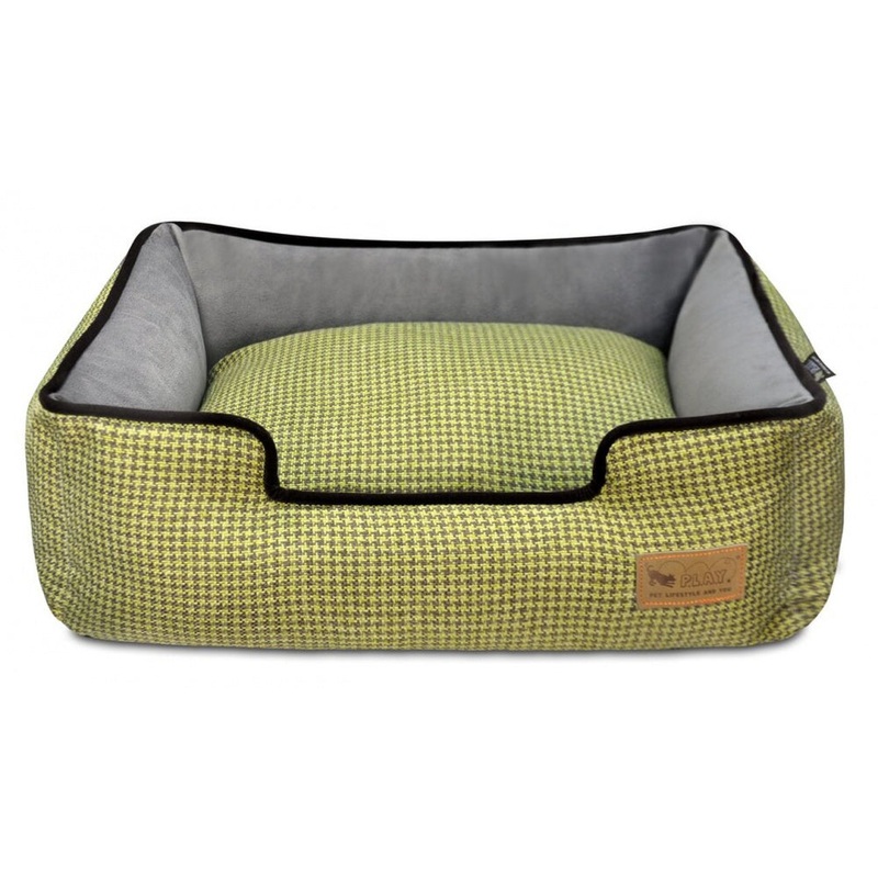 P.L.A.Y. Lounge Bed Houndstooth, Yellow & Brown