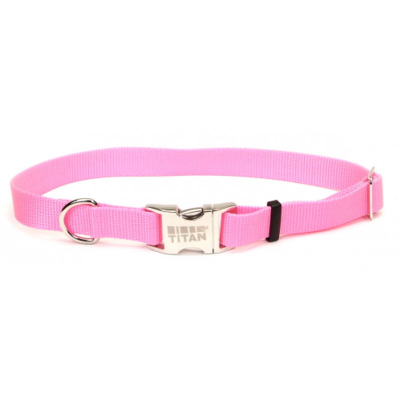 Coastal Pet Products Titan Metal Buckle Adjustable Nylon Small and Medium Dog Collar