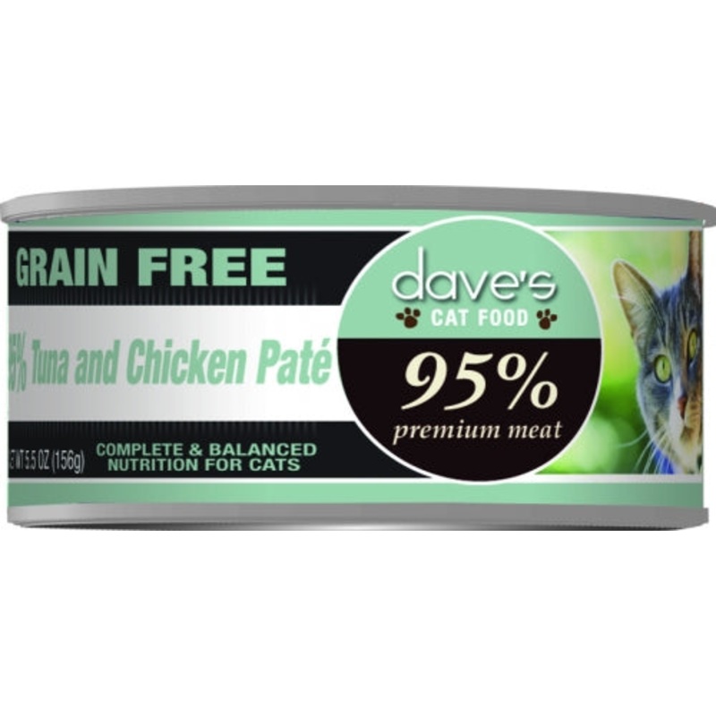 Dave’s 95% Tuna and Chicken Pate Formula Canned Cat Food