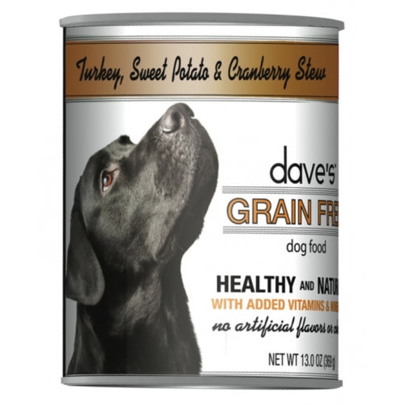 Dave’s Grain Free Turkey Sweet Potato and Cranberry Canned Dog Food