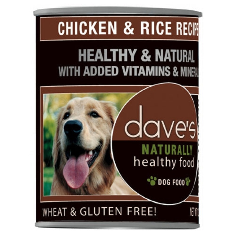 Dave’s Naturally Healthy Chicken And Rice Canned Dog Food