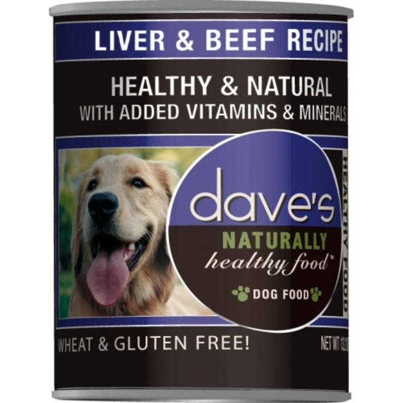 Dave’s Naturally Healthy Liver And Beef Canned Dog Food