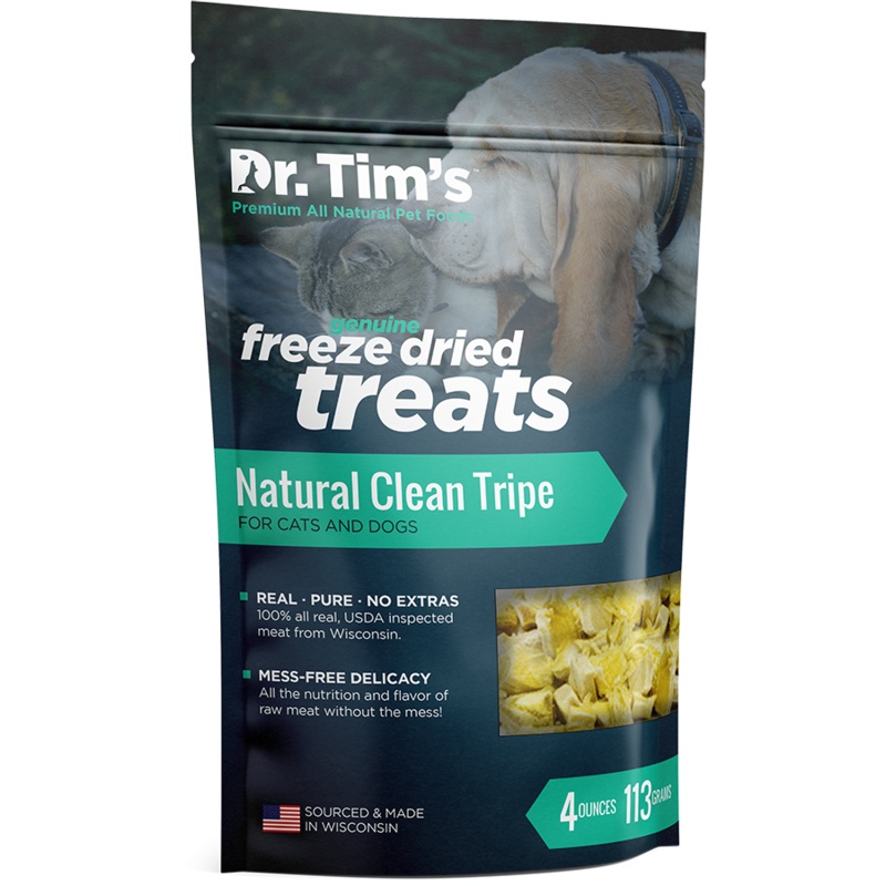 Dr. Tim’s Freeze Dried Clean Tripe Dog and Cat Treats