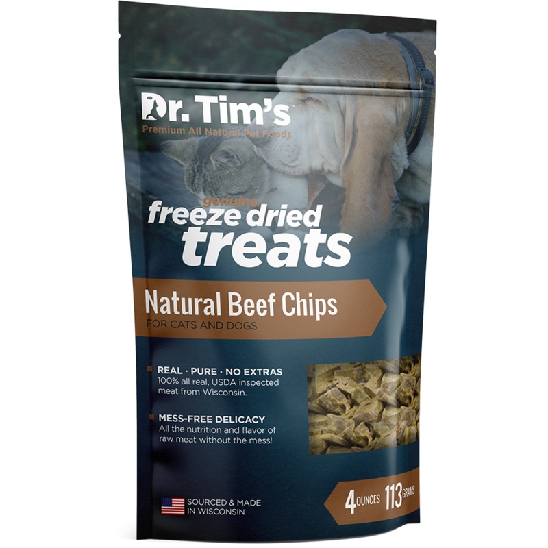Dr. Tim’s Freeze Dried Natural Beef Chips Dog and Cat Treats