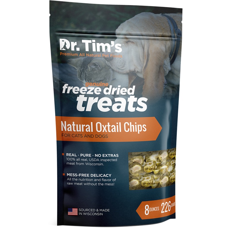 Dr. Tim’s Freeze Dried Natural Oxtail Chips Dog and Cat Treats