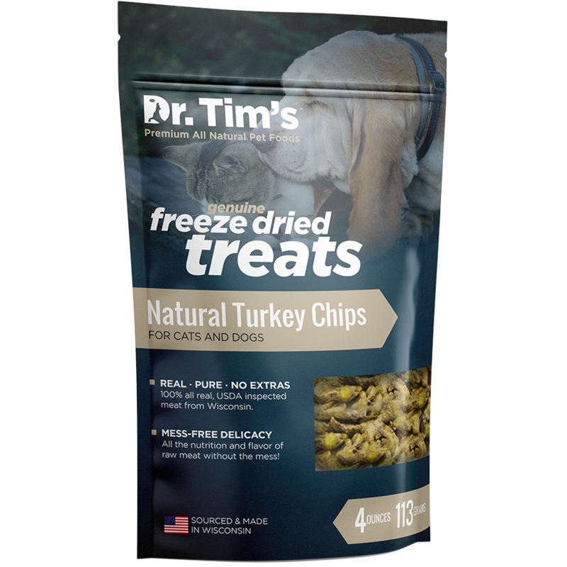 Dr. Tim’s Freeze Dried Natural Turkey Chips Dog and Cat Treats