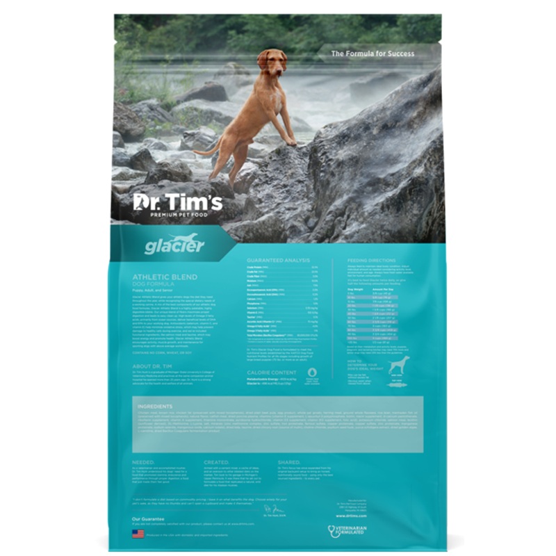 Dr. Tim’s Glacier Athletic Blend Dry Dog Food