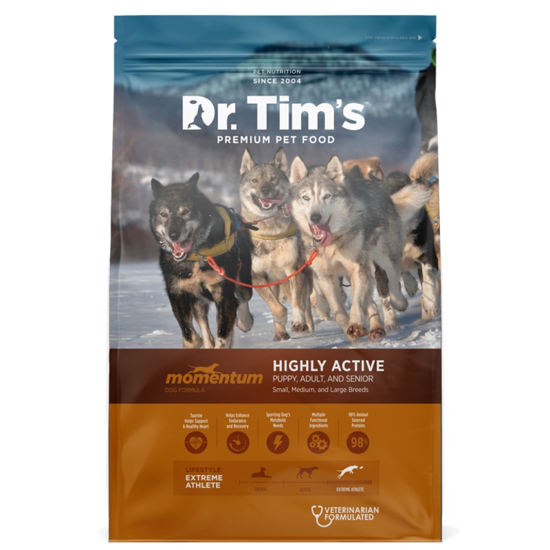 Dr. Tim’s Momentum Highly Athletic Dry Dog Food