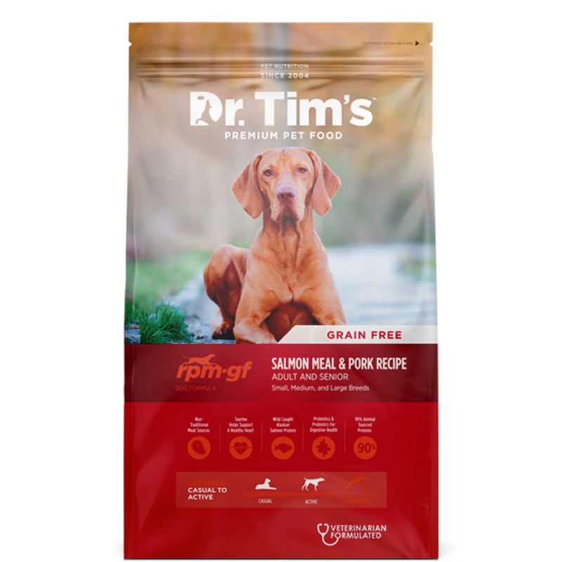Dr. Tim’s RPM Grain Free Salmon and Pork Formula Dry Dog Food