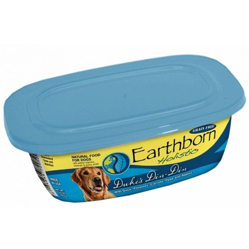 Earthborn Holistic Duke’s Din Din Gourmet Dinners Grain Free Moist Dog Food Tubs