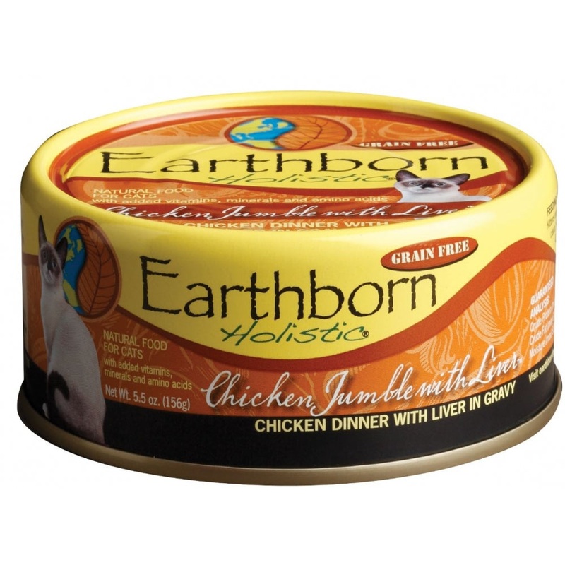 Earthborn Holistic Grain Free Chicken Jumble with Liver Canned Cat Food