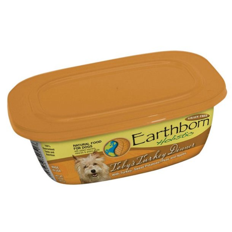Earthborn Holistic Toby’s Turkey Dinner Gourmet Dinners Grain Free Moist Dog Food Tubs