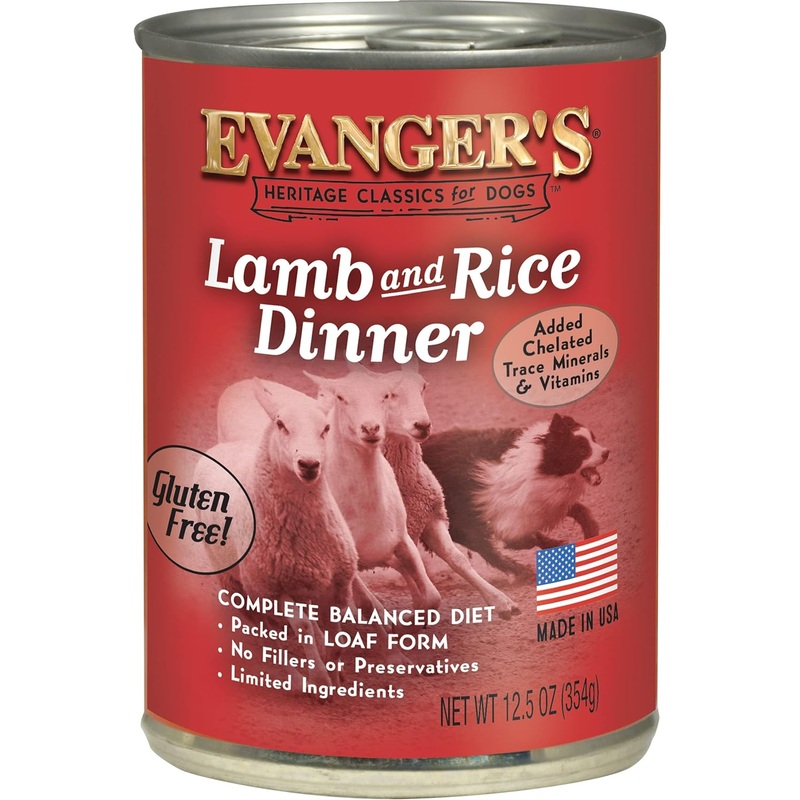Evanger’s Classic Recipes Lamb & Rice Dinner Canned Dog Food, 12.5-oz, case of 12