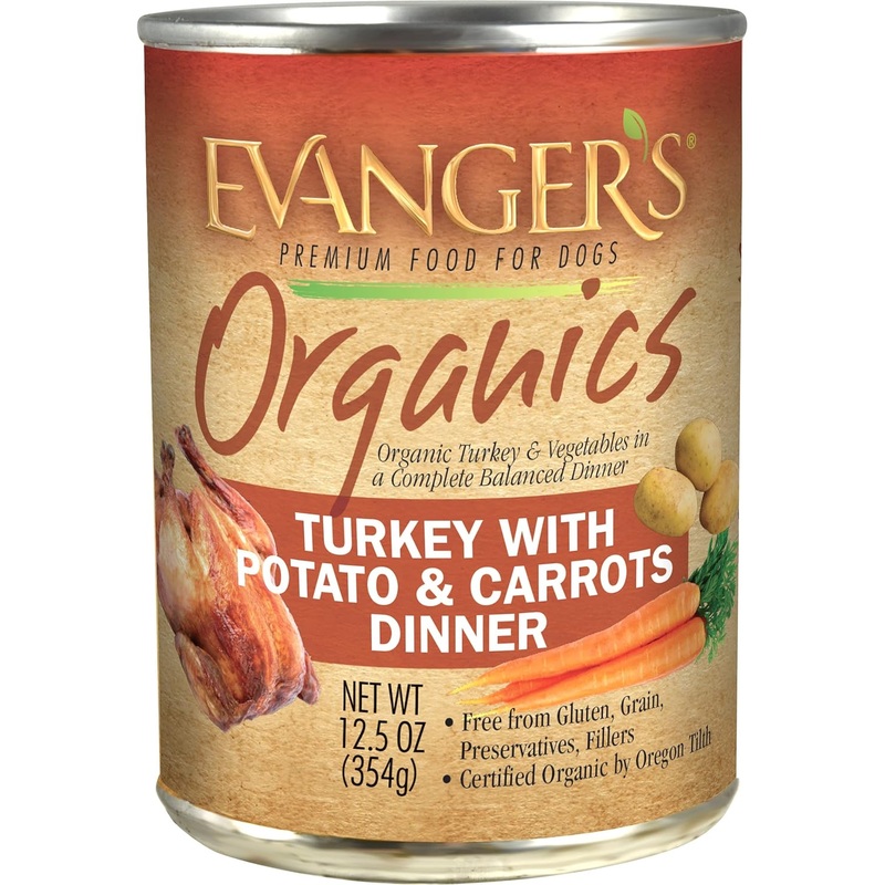 Evanger’s Organics Turkey with Potato & Carrots Dinner Grain-Free Canned Dog Food