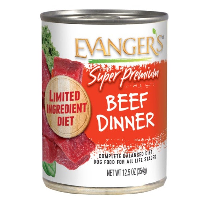 Evanger’s Super Premium Beef Dinner Grain-Free Canned Dog Food