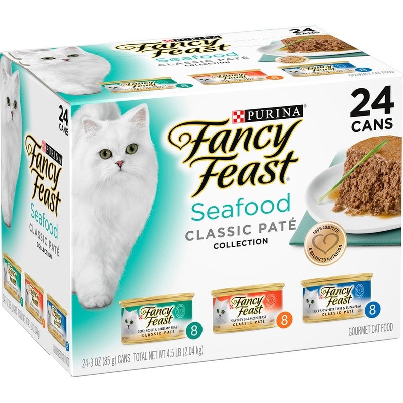 Purina Fancy Feast Grilled Seafood Flavored Cat Food Cans (24) 3 oz.