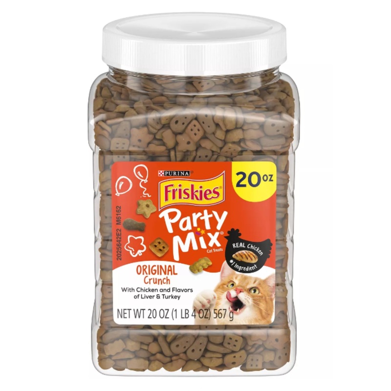 Friskies Party Mix Crunch Original Chicken, Liver and Turkey Cat Treats