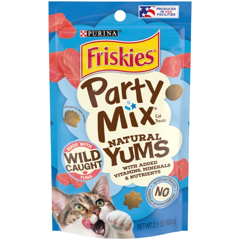 Friskies Party Mix Natural Yums with Real Tuna Cat Treats