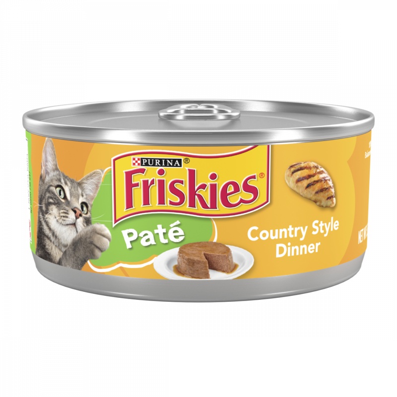 Friskies Pate Country Style Dinner Canned Cat Food