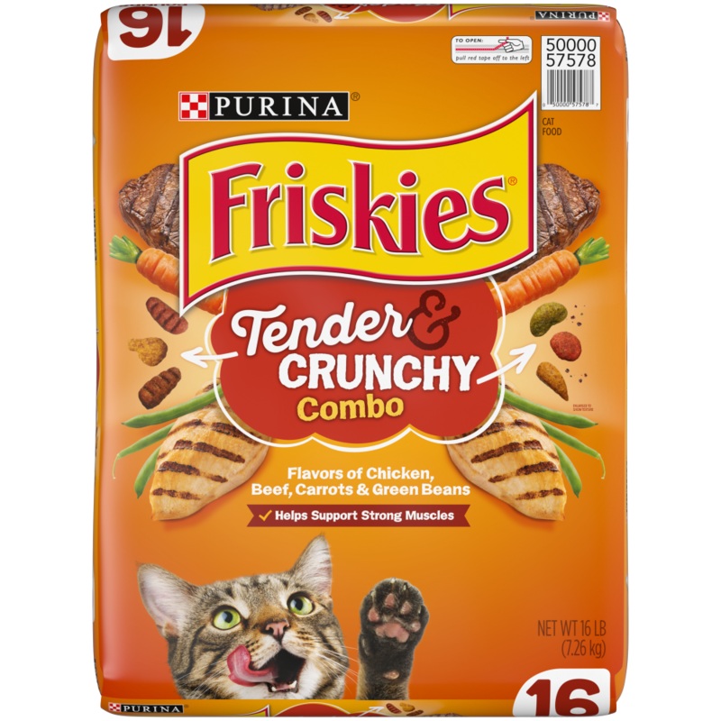 Friskies Tender and Crunchy Combo Dry Cat Food