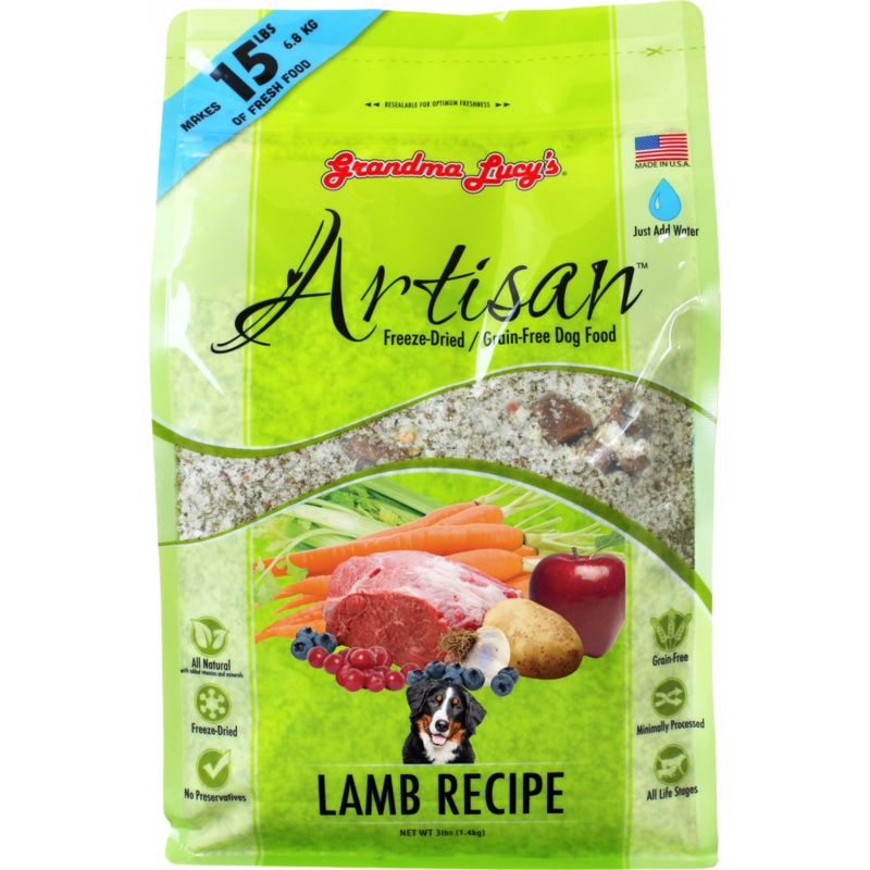 Grandma Lucy’s Artisan Grain Free Lamb Freeze Dried Dog Food