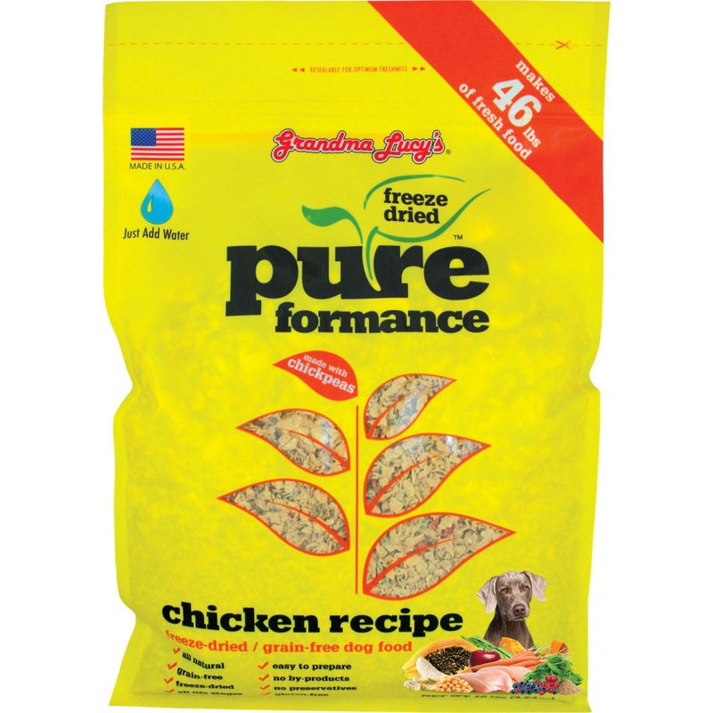 Grandma Lucy’s Pureformance Chicken and Chickpea Freeze Dried Grain Free Dog Food