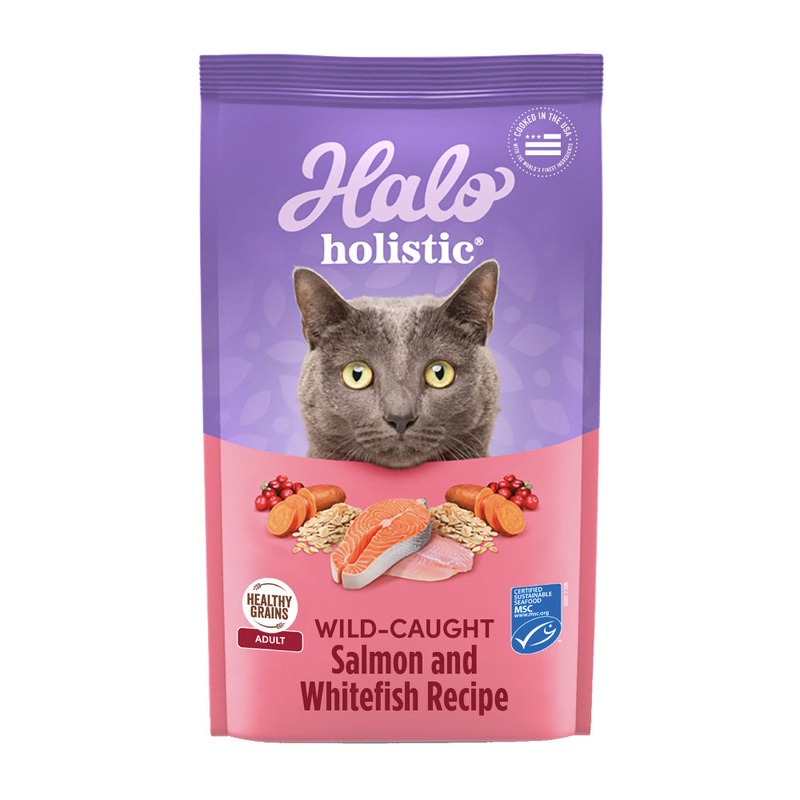 Halo Adult Holistic Wild Salmon & Whitefish Recipe Dry Cat Food