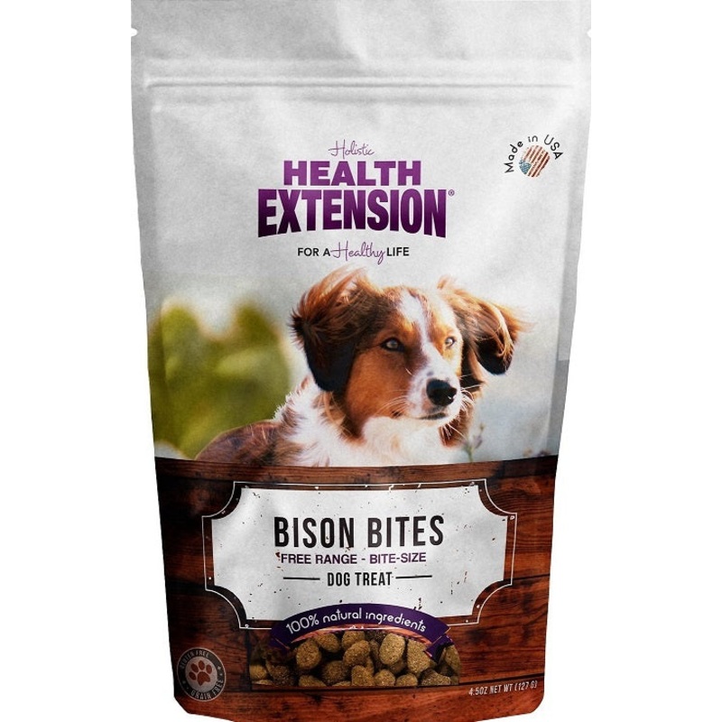 Health Extension Grain Free Bison Bites Dog Treats