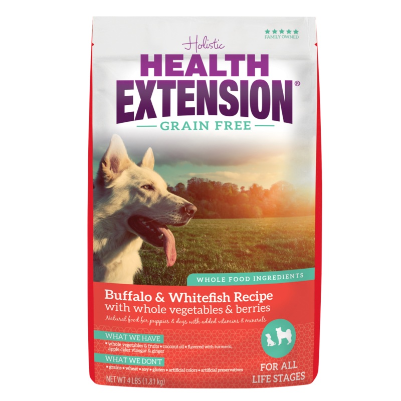 Health Extension Grain Free Buffalo and Whitefish Dry Dog Food