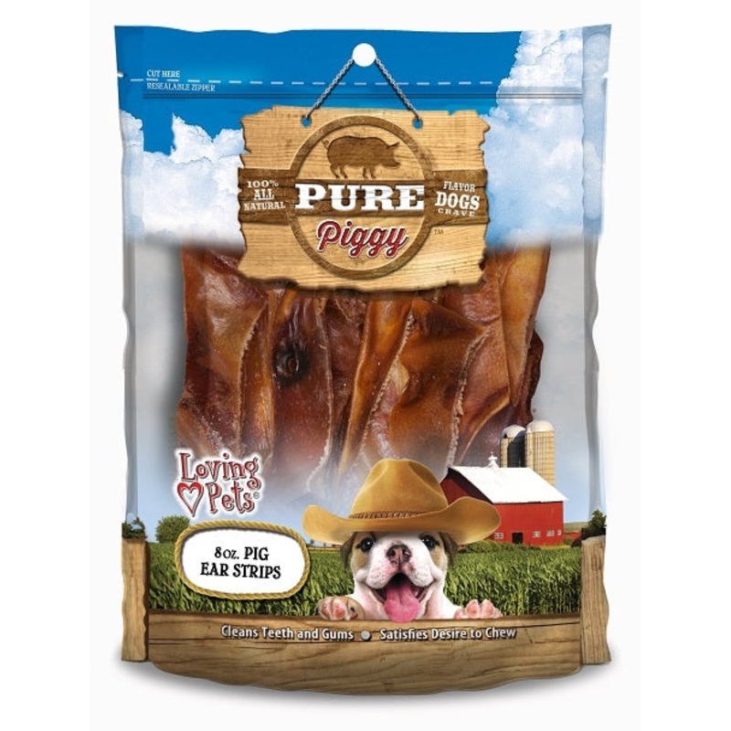 Loving Pets Pure Piggy Pig Ear Strips