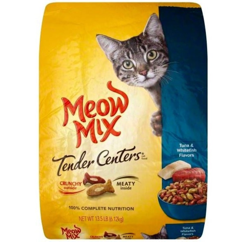 Meow Mix Tender Centers Tuna and Whitefish Flavors Dry Cat Food