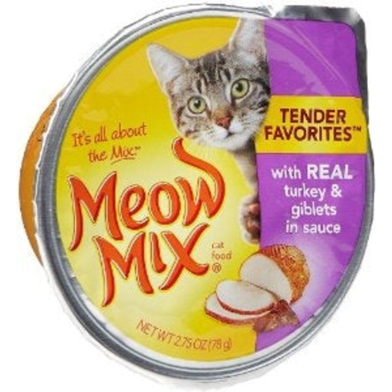 Meow Mix Tender Favorites Real Turkey and Giblets Canned Cat Food