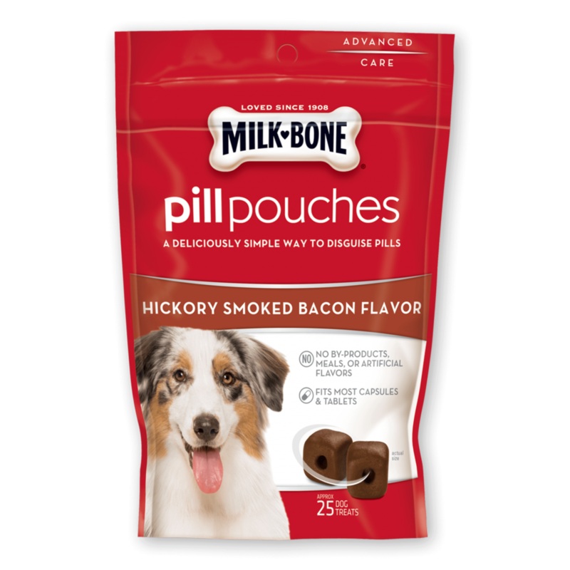 Milk-Bone Hickory Smoked Bacon Flavor Pill Pouches for Dogs