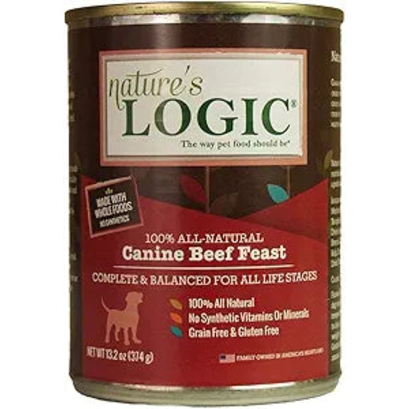 Nature’s Logic Canine Beef Feast All Life Stages Grain-Free Canned Dog Food