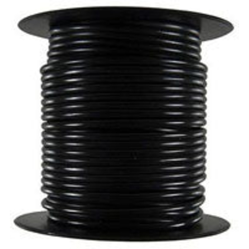 18GA. PRIMARY WIRE-BLACK-100′ SPOOL