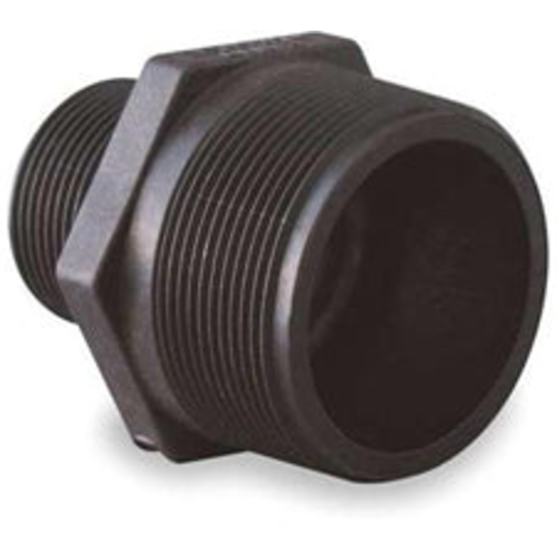 3/4 INCH X 1/2 INCH MNPT X FNPT  POLY REDUCER NIPPLE