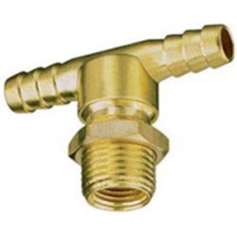 DOUBLE HOSE BARB NOZZLE BODY – 1/2 HOSE -BRASS