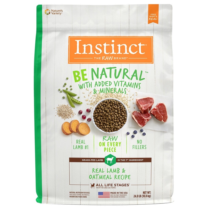 Instinct Be Natural Adult Real Lamb & Oatmeal Recipe Dry Dog Food