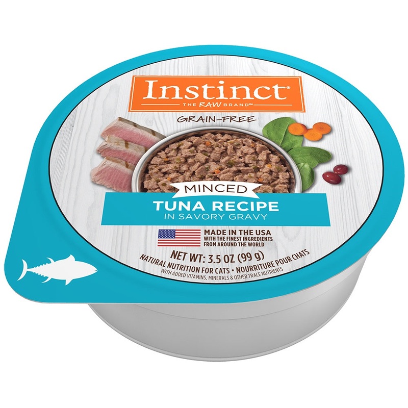 Instinct Minced Real Tuna Recipe in Savory Gravy Grain-Free Minced Wet Cat Food