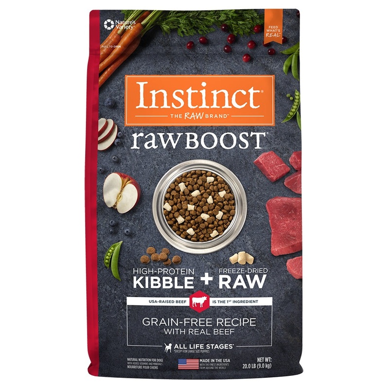 Instinct Raw Boost Grain Free Recipe with Real Beef Natural Dry Dog Food