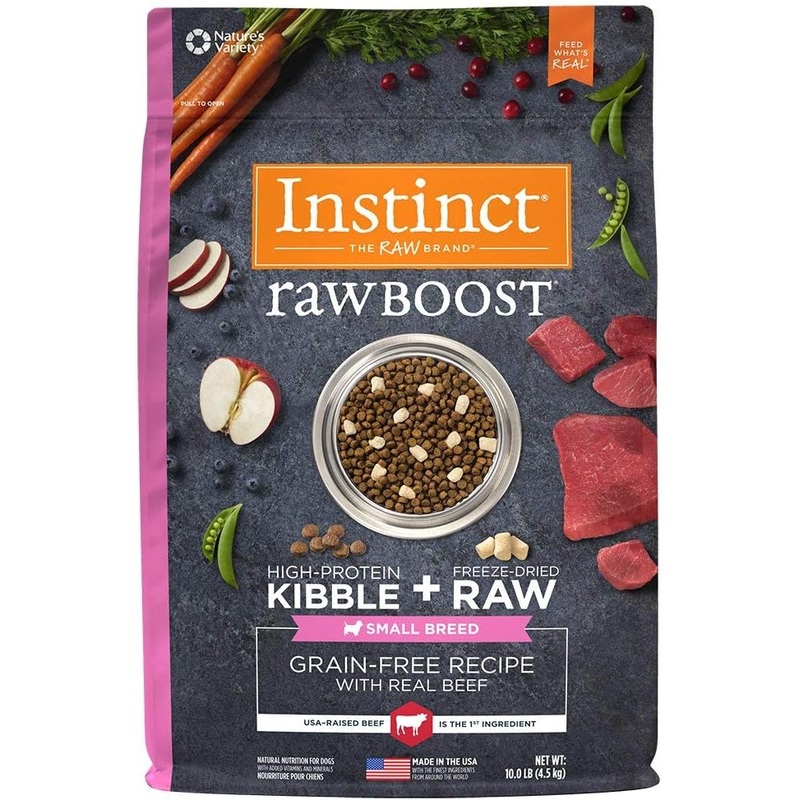 Instinct Raw Boost Small Breed Adult Grain-Free Real Beef Recipe Dry Dog Food, 10-lb bag