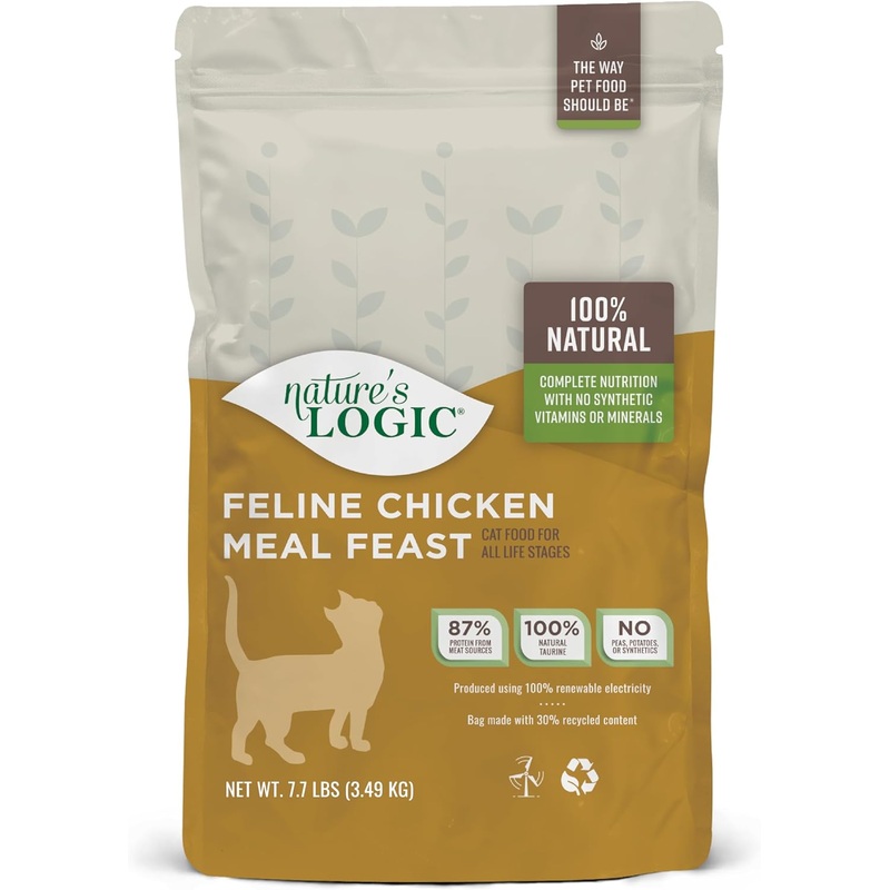 Nature’s Logic Feline Chicken Meal Feast All Life Stages Dry Cat Food